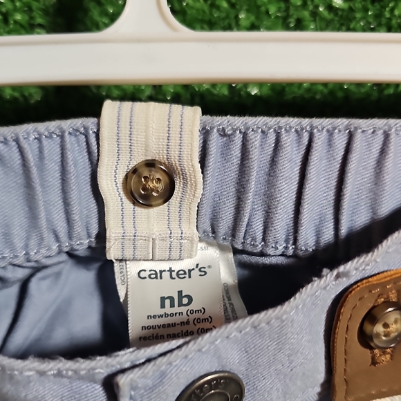 Carter's Yellow and Blue Checkered Baby Outfit - Picture 8 of 8